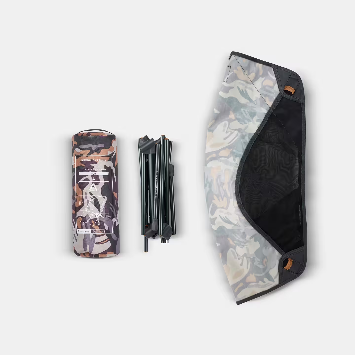 LOW CHAIR 500 M - FOLDING & COMPACT