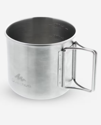 0.4 L Stainless Steel Cup 500 for hiking and camping.