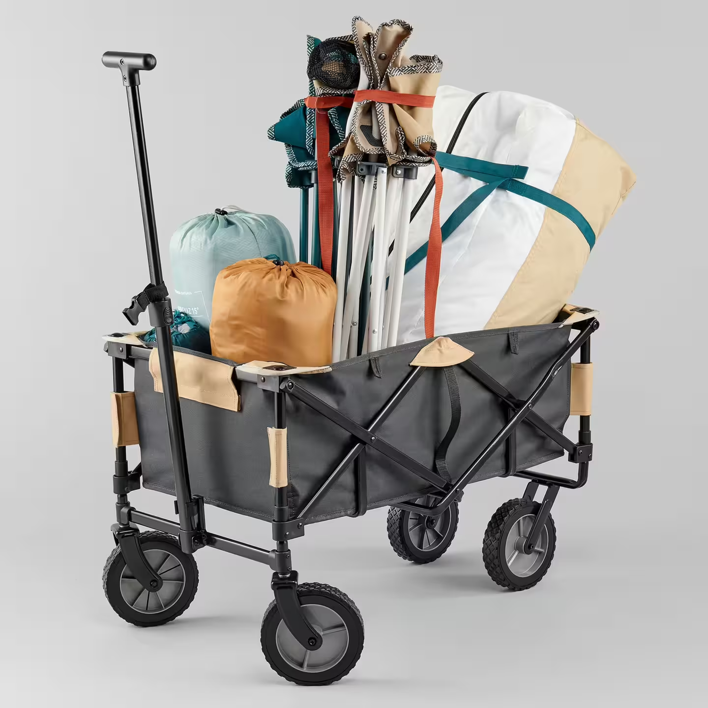 FOLDING TRANSPORT CART FOR CAMPING EQUIPMENT - TROLLEY
